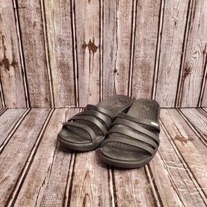 Crocs Women's Rhonda Wedge Strappy Rubber Sandal Size 7